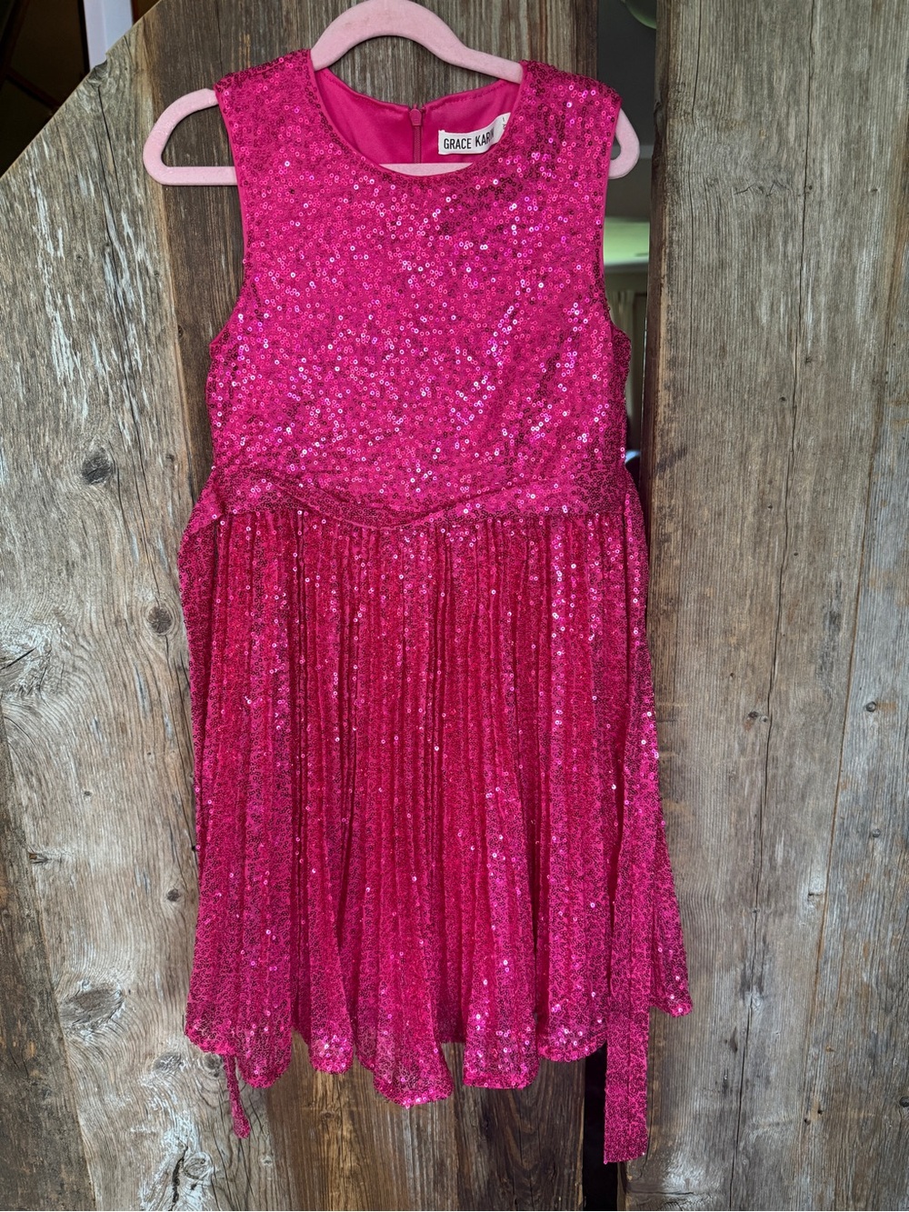 Grace Karin Fuchsia Sequin Cocktail Dress